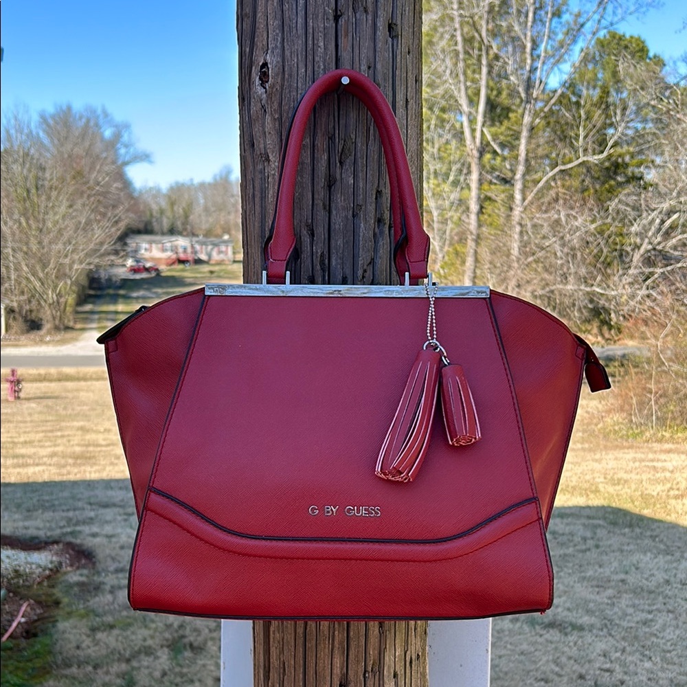 G by Guess Bold Red Shoulder Bag
